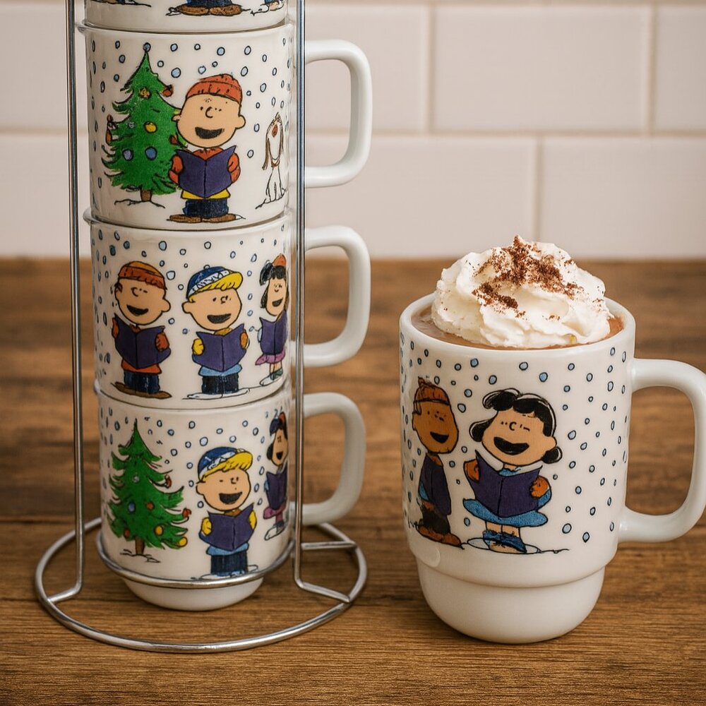 Peanuts Christmas Mug Set – Adorable Holiday Collectible!